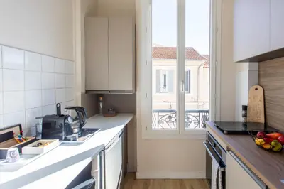 Cuisine ou kitchenette dans l'établissement Mirabeau Prestige