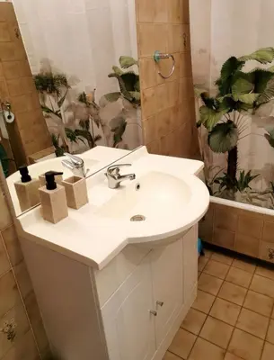 Salle de bains dans l'établissement Studio antibes mer