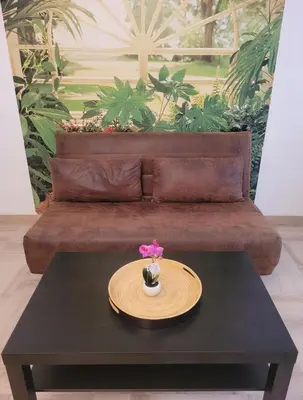 Coin salon dans l'établissement Studio antibes mer