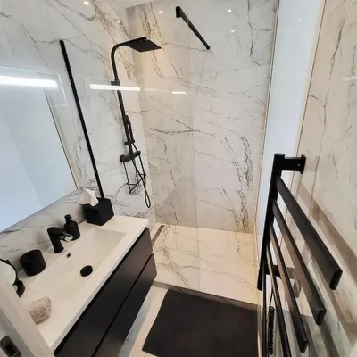Salle de bains dans l'établissement Exceptional 3-room apartment in quiet Cannes