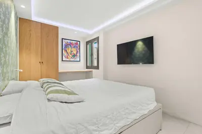 Un ou plusieurs lits dans un hébergement de l'établissement REF 2021 -Cannes Centre Croisette - Apartment for rent
