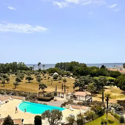 T2 cosy en bord de mer avec terrasse