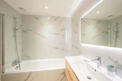 Salle de bains dans l'établissement Charmante Maison dans une belle residence