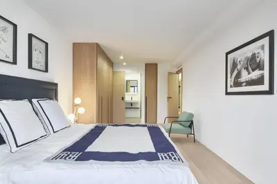 Un ou plusieurs lits dans un hébergement de l'établissement Wdf 2 bedroom heart of Cannes