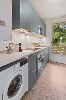 Cuisine ou kitchenette dans l'établissement Le Farniente - Calme - Parking - Clim - Balcon