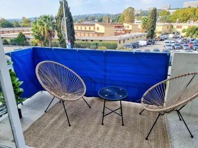 Balcon ou terrasse dans l'établissement Le Galop Bleu