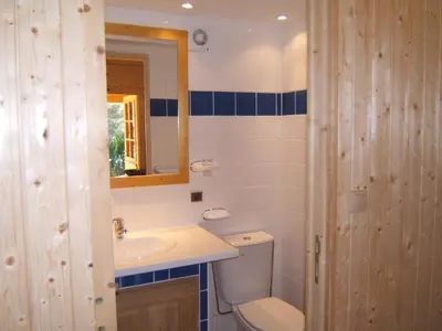 Salle de bains dans l'établissement Studio Chalet tout confort