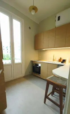 Cuisine ou kitchenette dans l'établissement Studio 25m2, Clim, Parking, proche centre ville et transport