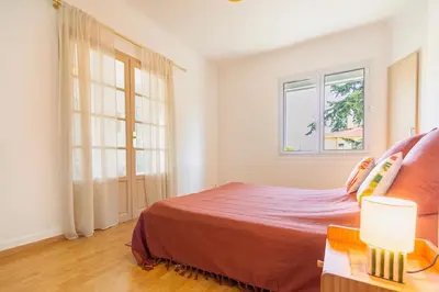 Un ou plusieurs lits dans un hébergement de l'établissement Apartment near Croisette and Cannes festival