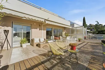 Balcon ou terrasse dans l'établissement Appartement Margot - Welkeys