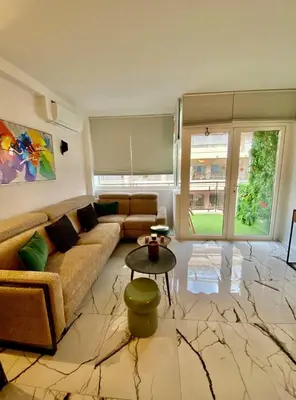 Coin salon dans l'établissement Cannes 1 bedroom apartment - 20LM3