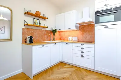 Cuisine ou kitchenette dans l'établissement Rare! L'Atelier Provençal, Getaway in Old Antibes - 4th floor