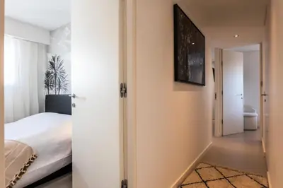 Un ou plusieurs lits dans un hébergement de l'établissement Résidence 4 Pièces Vue Mer, Terrasse Et Parking - 4 pièces vue mer, terrasse et parking MAE-2573