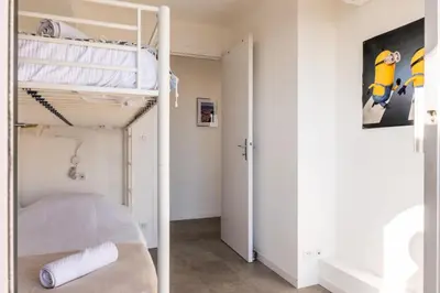 Un ou plusieurs lits dans un hébergement de l'établissement Résidence 4p Avec Terrasse Vue Mer à Deux Pas Des Plages - 4P avec terrasse vue mer à deux pas des plages MAE-2593