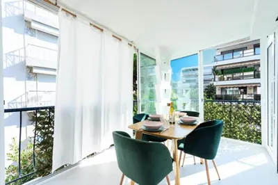 Balcon ou terrasse dans l'établissement Résidence Lumineux 2p, Plages à Pied - Lumineux 2P, plages à pied MAE-2843