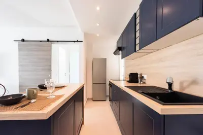 Cuisine ou kitchenette dans l'établissement Résidence Lumineux 2p, Plages à Pied - Lumineux 2P, plages à pied MAE-2843