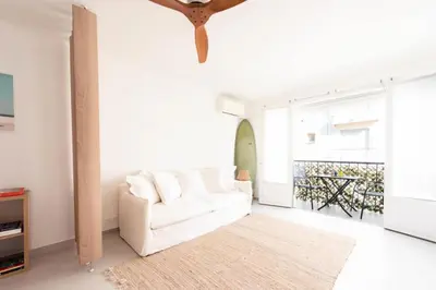 Coin salon dans l'établissement Résidence Lumineux 2p, Plages à Pied - Lumineux 2P, plages à pied MAE-2843