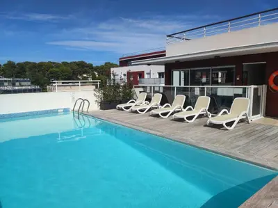 Piscine de l'établissement T2 Antibes - confort et cosy - piscine ou située à proximité