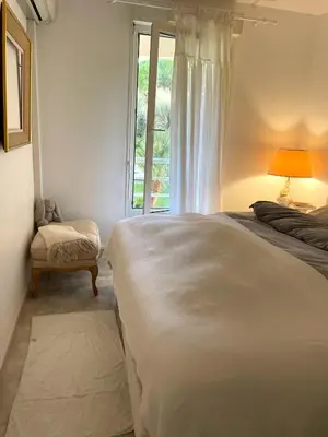 Un ou plusieurs lits dans un hébergement de l'établissement Appartement au centre de Cannes à deux pas du festival