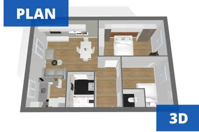 Plan de l'établissement Clod - 2 bedrooms - Parking - Wifi Air conditioning
