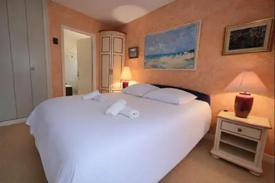 Un ou plusieurs lits dans un hébergement de l'établissement Les Terrasses de la Pinède, T3, 4P, Plage & Pinède