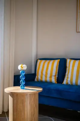 Coin salon dans l'établissement Vue mer panoramique - Cocon cosy et luxe - Clim et Wifi
