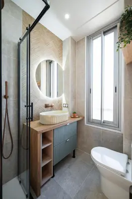 Salle de bains dans l'établissement Vue mer panoramique - Cocon cosy et luxe - Clim et Wifi
