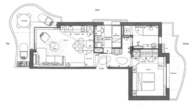 Plan de l'établissement Superbe Cannes Palm Beach - Luxury renovation - 4 pers
