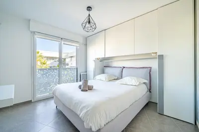 Un ou plusieurs lits dans un hébergement de l'établissement Seaside Escape