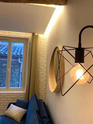 Coin salon dans l'établissement New - Appartement ou Studio Vieil Antibes