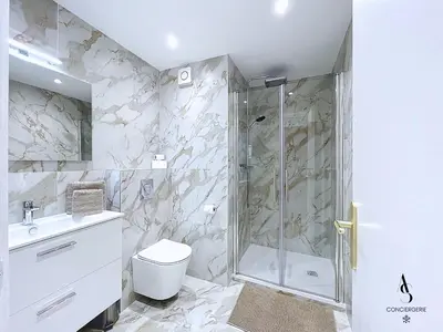 Salle de bains dans l'établissement Le Gatsby - 2 pers - 10 min Palais - AC