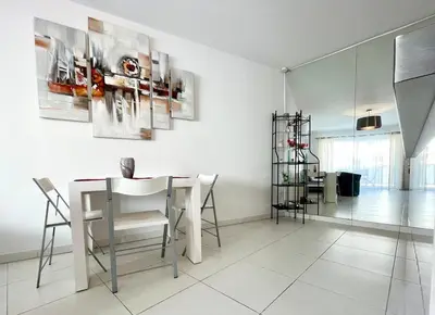 Cuisine ou kitchenette dans l'établissement Cannes Maria