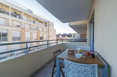 Balcon ou terrasse dans l'établissement Royal Park - Happy Rentals
