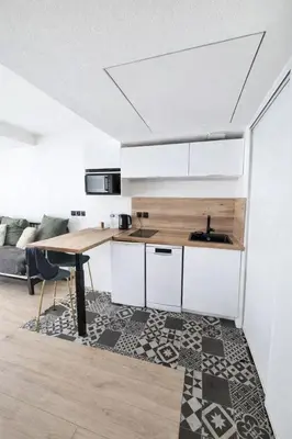 Cuisine ou kitchenette dans l'établissement Le Palais de la Mer, T2, 4P, Plages et Centre