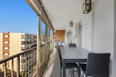 Balcon ou terrasse dans l'établissement 11 MADRID - Splendid one-bedroom apartment near Croisette