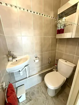 Salle de bains dans l'établissement T2 derrière le Martinez - Croisette