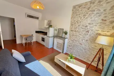 Cuisine ou kitchenette dans l'établissement Vieil Antibes - 1 chambre - 2 personnes