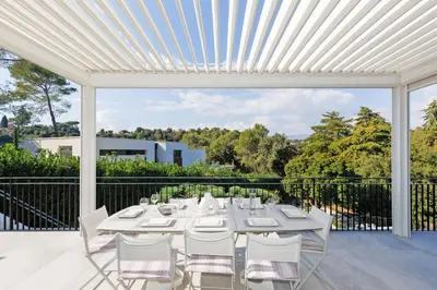 Balcon ou terrasse dans l'établissement Villa Azur Riviera Lounge, 10 people - comfort