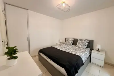 Un ou plusieurs lits dans un hébergement de l'établissement Centre Juan-les-Pins - Proche Plages