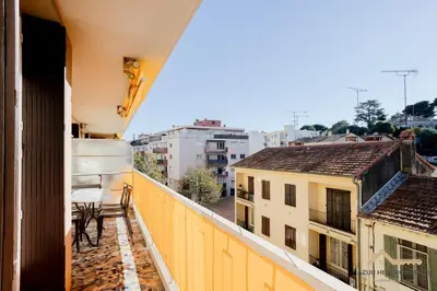 Balcon ou terrasse dans l'établissement Cagnes Centre 4 pers, terrasse parking