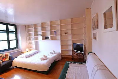 Un ou plusieurs lits dans un hébergement de l'établissement Centre névralgique de Cannes - Accès à pied au Palais et à la plage