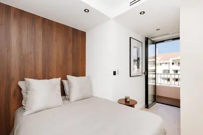 Un ou plusieurs lits dans un hébergement de l'établissement Quartier Marriott - Superbe 3 pieces