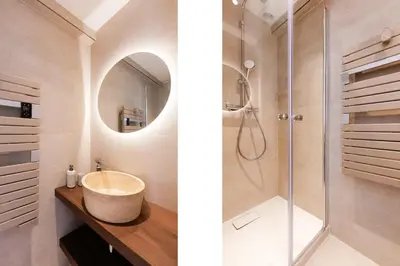 Salle de bains dans l'établissement Quartier Marriott - Superbe 3 pieces