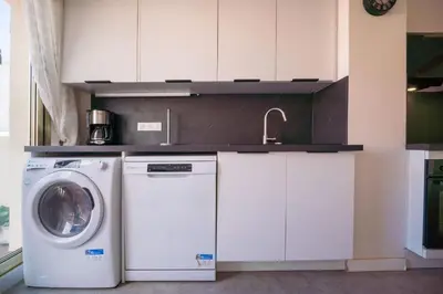 Cuisine ou kitchenette dans l'établissement Bel Azur
