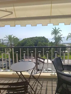 Balcon ou terrasse dans l'établissement Viva Riviera Studio Croisette Terrace Sea View