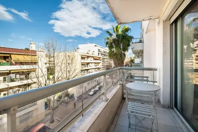 Balcon ou terrasse dans l'établissement Appartement Olivier - Welkeys