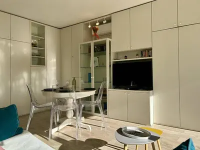 Télévision ou salle de divertissement dans l'établissement Appart 2P à Villeneuve: Clim, 4 couchages - FR-1-252A-140