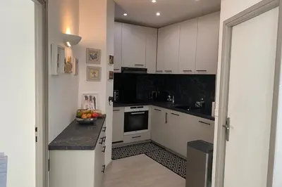 Cuisine ou kitchenette dans l'établissement Cozystay 1825 Duplex luxe Rue dAntibes