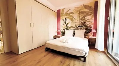 Un ou plusieurs lits dans un hébergement de l'établissement Pointe Croisette, 2 chambres - Exclusivité Congrès - Palmazur Vacances