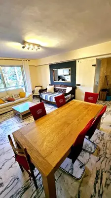 Coin salon dans l'établissement Appartement 4 pièces, spacieux 8 couchages